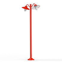 Belcour N° 5; Frosted glass E27 60W; Traffic red