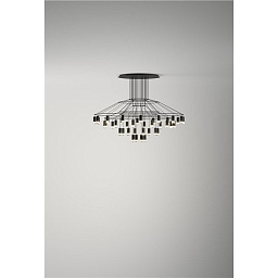 037604/1A Vibia Wireflow подвесная люстра с округлыми плафонами в два уровня