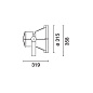 E983 MaxiWoody                                                                                            iGuzzini Spotlight with bracket - Neutral White COB LED - Integrated electronic control gear - Flood Optic (F)