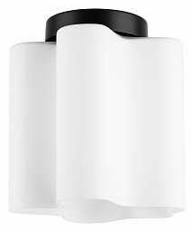 802017 Lightstar Nubi потолочный светильник с белым плафоном и черным основанием