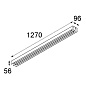 United (1274mm) 2x LED 1-10V GI накладной потолочный светильник Modular