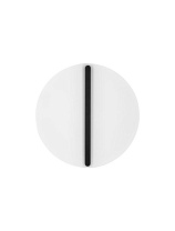 Triac Dimmable Sandy Black & White Steel, Aluminium &Silicone LED 28Watt 220-240Volt 1680Lm IP20 3000K D:40 H:9 cm