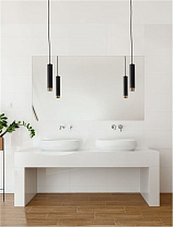 Sandy Black & Gold Aluminium LED GU10 1x10 Watt 100-240Volt IP20 Bulb Excluded D: 5.9 H: 180 cm