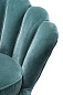 110293 Chair Trapezium cameron deep turquoise кресло Eichholtz