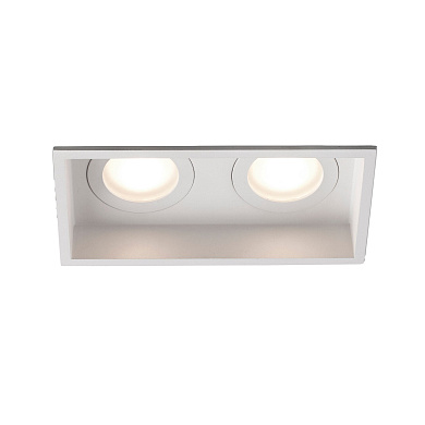 Встраиваемый светильник Faro Barcelona HYDE SQ 2L 40124, белый