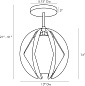 49233 Puzol Pendant Arteriors подвесной светильник