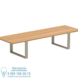 Vigor table 360x108cm coated aluminium & teak or mahogany Royal Botania Vigor уличный стол