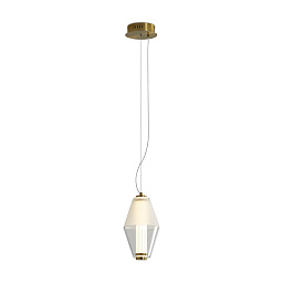 FR6137PL-L6BT Freya Plum подвесной светильник с коническим плафоном и латунным креплением