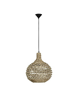 Dried Water Hyacinth Black Fabric Wire & Base LED E27 1x12 Watt 100-240 Volt IP20 Bulb Excluded D: 46 H: 205 cm