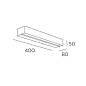 05-2704-21-21 настенный светильник Leds C4 Lia LED 400mm хром — фото 1