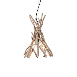 129600 Ideal lux Driftwood подвесной светильник из натурального дерева с ветвистым каркасом