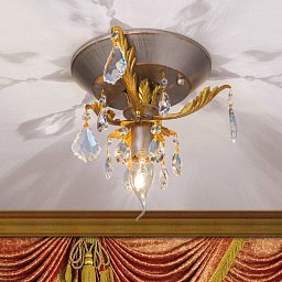 DL 7-612/1 silber-gold (1xE14) Orion Miramare Потолочный светильник
