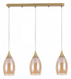 A7951SP-3GO Arte Lamp Barry подвесной светильник с тремя колбовидными плафонами на перекладине
