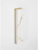 Brass Gold Steel, Aluminium Imitated Alabaster LED 12 Watt 220-240 Volt 709Lm IP20 3000K L:7.5 W:8.5 H:49 cm