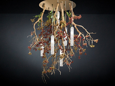 FLOWER POWER MANZANITE Светодиодный потолочный светильник из муранского стекла VGnewtrend