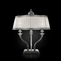 1653/l2-scena-impero Sylcom Impero настольная лампа с двойным корпусом и широким текстильным абажуром