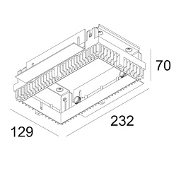 202 71 95 02 Delta Light OPTIONS Комплект для монтажа Minigrid из 2 элементов