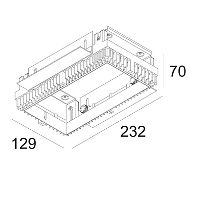202 71 95 02 Delta Light OPTIONS Комплект для монтажа Minigrid из 2 элементов