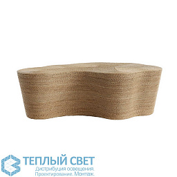 5018 Arteriors Meadow журнальный столик изогнутой формы с деревянной текстурой