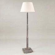 SL0043.BS.BC Ashford Shagreen Floor Lamp, Black