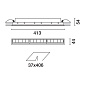 QD42 Laser Blade iGuzzini Recessed Frame section 15 LEDs - integrated DALI - Wall Washer Longitudinal Glare Control