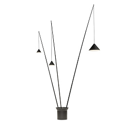 562011/15 Vibia North торшер изогнутый черного цвета
