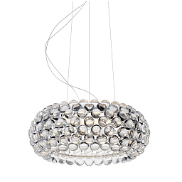 FN311007D_16 Foscarini Caboche Plus подвесная люстра с прозрачным многослойным плафоном