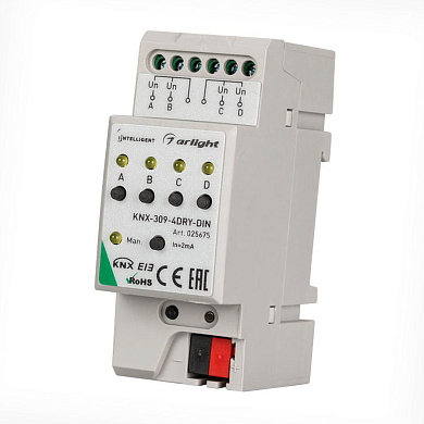 025675 INTELLIGENT Конвертер KNX-309-4DRY-DIN Arlight (BUS)