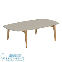 СТОЛИК ДЛЯ ЧАЯ 120X65CM КЕРАМИЧЕСКИЙ ЖЕМЧУЖНО-СЕРЫЙ Royal Botania