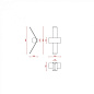 563.43C74M01IND Tooy Nastro 563.43 indoor AP LED настенный светильник с прямым светом чёрный; цементно-серый — фото 3