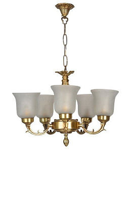 Small Traditional Brass Chandelier люстра FOS Lighting SR2-Crown-CH5