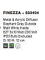 550404 FINEZZA Novaluce светильник LED E27 3x12W IP20
