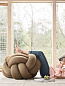 2682-2000 Knot Design House Stockholm Крупная декоративная подушка-узел жёлтого цвета — фото 3