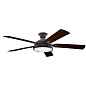 60" Hatteras Bay Fan Weathered Zinc люстра-вентилятор 310017WZC Kichler — фото 3