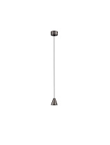 Black Nickel Aluminium LED 5Watt 220-240Volt 371Lm IP20 3000K D:6 H:191 cm