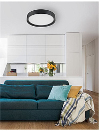 9818452 Nova Luce Luton потолочный светильник с круглым корпусом и мягким рассеиванием света