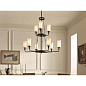 Vetivene 9 Light Chandelier Textured Black люстра 52452BKT Kichler — фото 3