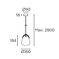 00-7992-05-DN подвесной светильник Leds C4 Napa Small черный — фото 1