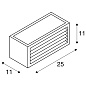 1002035 SLV BOX_L CW IP44 anthracite 3000K настенный уличный светильник — фото 3