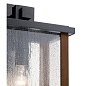 Marimount 17" 1 Light Outdoor Wall Light with Clear Glass Black уличный настенный светильник 59018BK Kichler — фото 4