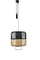 Pendant Lamp BAMBOO SQUARE M Black