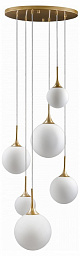 813062 Lightstar Globo подвесной светильник с группой шаров золотого оттенка