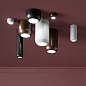 PLURBANGNIXXLED Axolight Urban PL LED L цилиндрический потолочный светильник матовый никель — фото 2