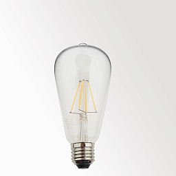 LED FILAMENT T64 E27 8W 2700K Delta Light TECHNICAL светодиодная декоративная лампа в вытянутой прозрачной колбе