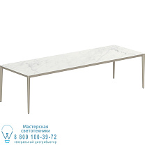 СТОЛ U-NITE 300X100CM SAND С КЕРАМИЧЕСКОЙ СТОЛЕШНИЦЕЙ ИЗ BIANCO STATUARIO Royal Botania