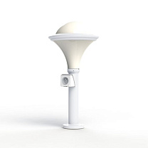 Dallas N° 7; Opal polycarbonate E27 75W Plug; White