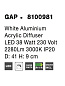 8100981 GAP Novaluce светильник LED 38Вт 230В 2280Lm 3000K IP20