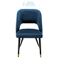 112063 Dining Chair Cipria roche blue velvet Eichholtz