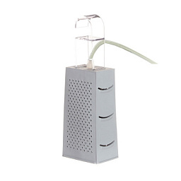 IN-ES018GR-T In-es Artdesign CacioPepe портативный настольный светильник с прямоугольным корпусом и прозрачной верхней ручкой