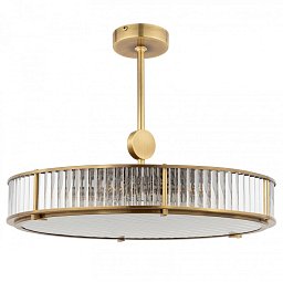 LAV-ZW-6(P)440-1/R Kutek Lavone потолочный светильник с широким стеклянным рассеивателем и рёберной декоративной окантовкой